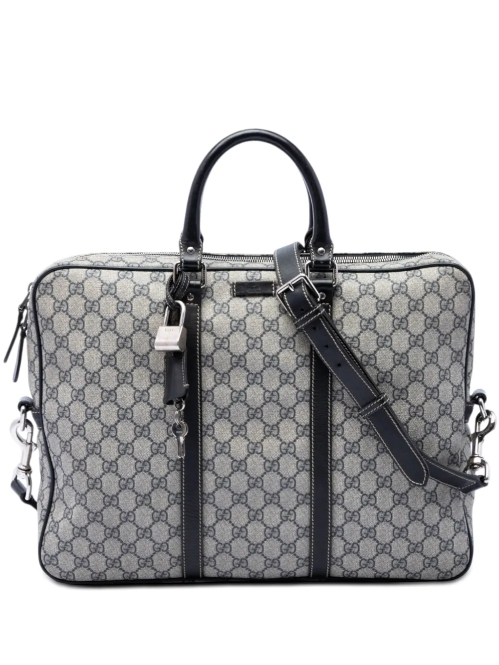 Gucci Pre-Owned 2016-2026 GG Supreme business bag - Neutrals