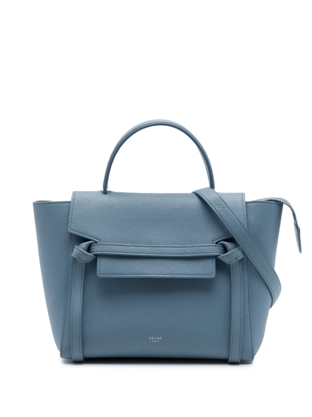 Celine Pre-Owned 2017 Micro Grained Calfskin Belt Bag satchel - Blue