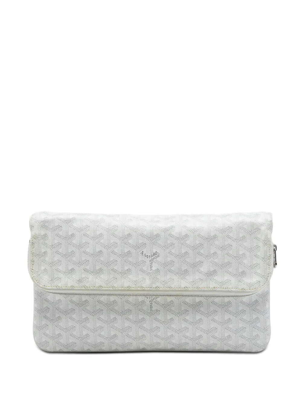 Goyard Pre-Owned Clutch Sainte-Marie MM in tela Goyardine 2016 - Bianco