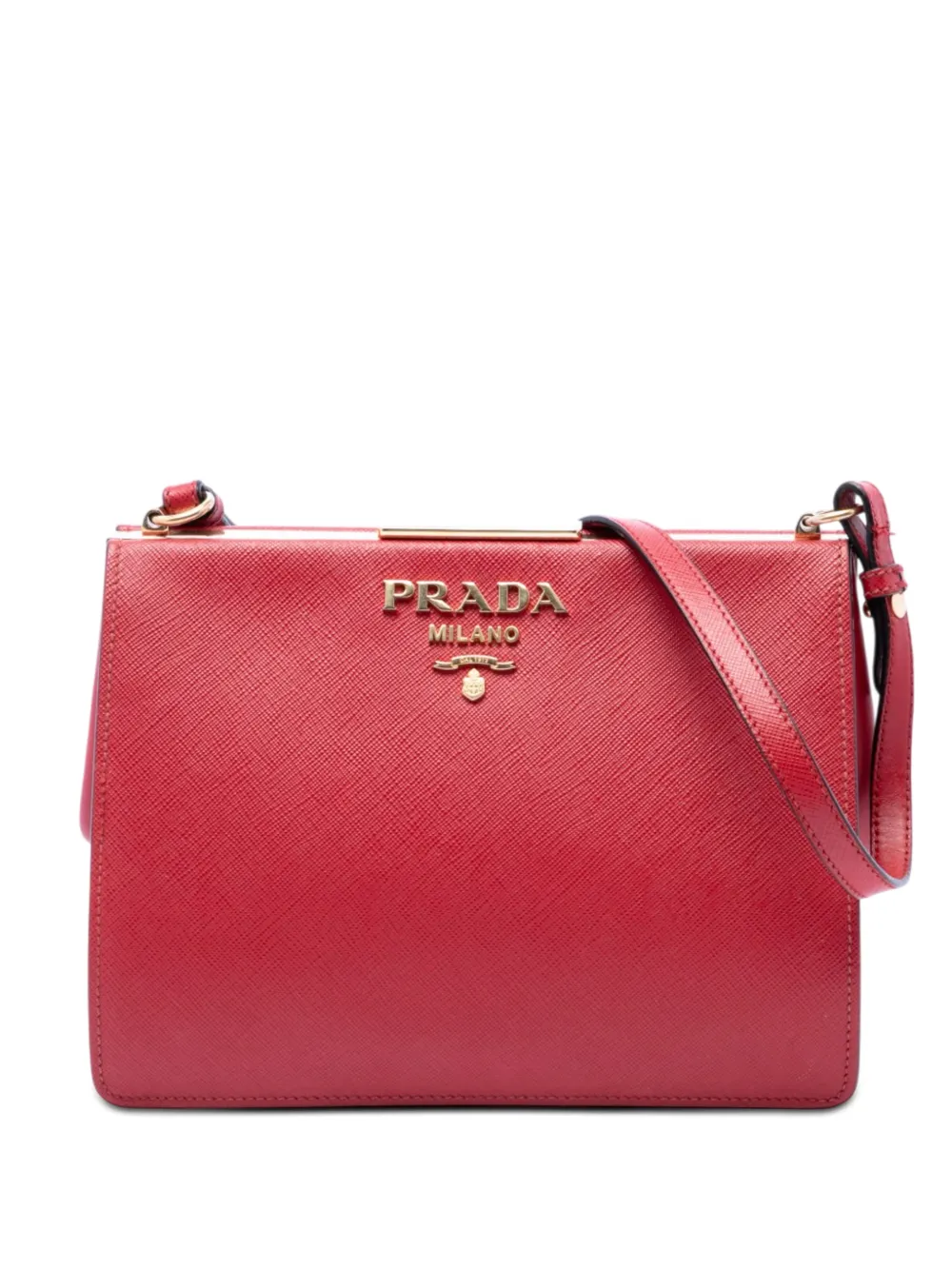 Prada Pre-Owned 2010-2026 Saffiano-Umhängetasche - Rot
