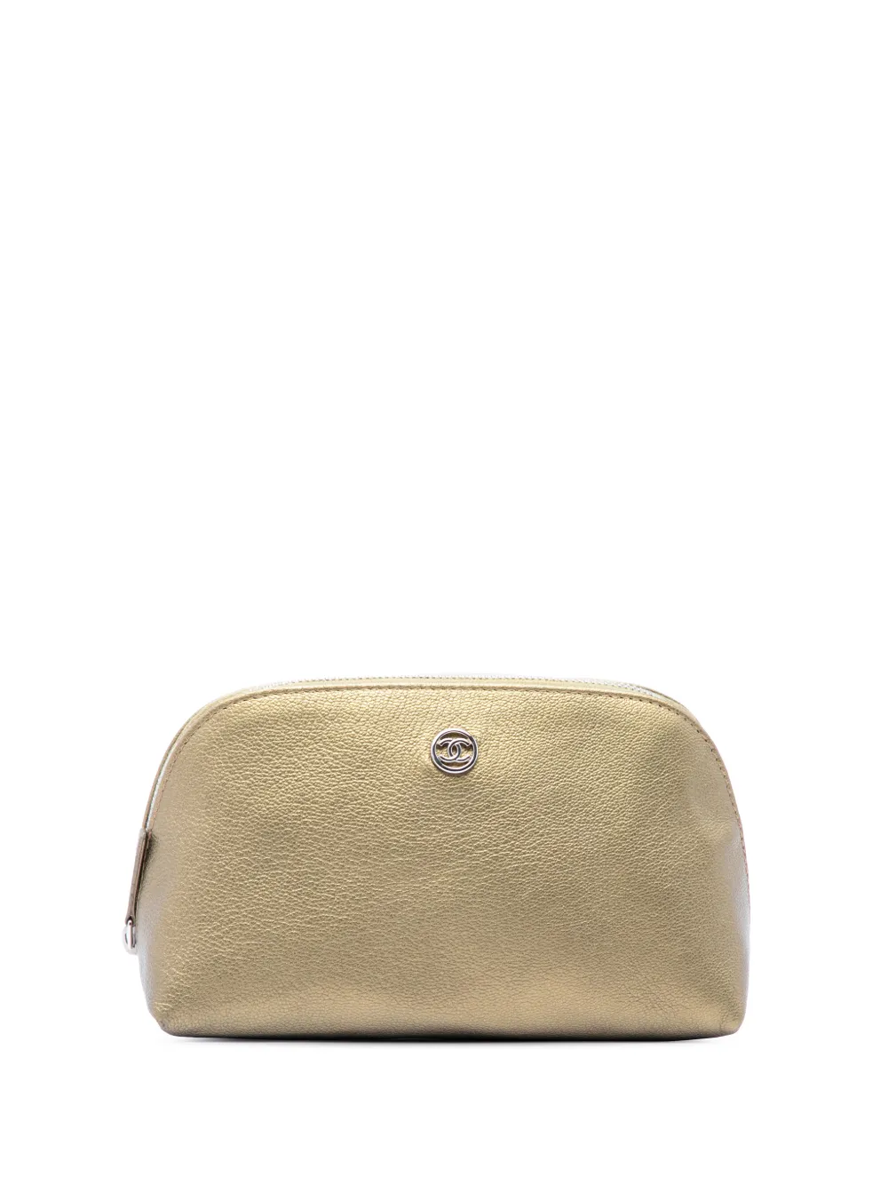 CHANEL Pre-Owned Trousse CC in pelle di vitello metallizzata 2006-2008 - Oro