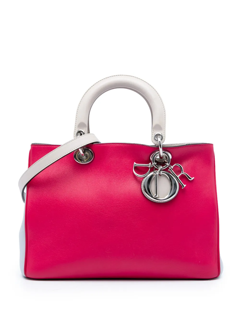 Christian Dior Pre-Owned Borsa tote Diorissimo media in pelle di vitello tricolore 2013 - Rosa