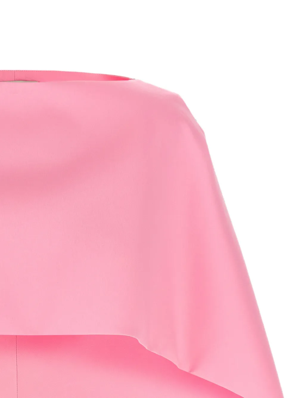 Alberta Ferretti Silk-blend Structured Cape In Pink