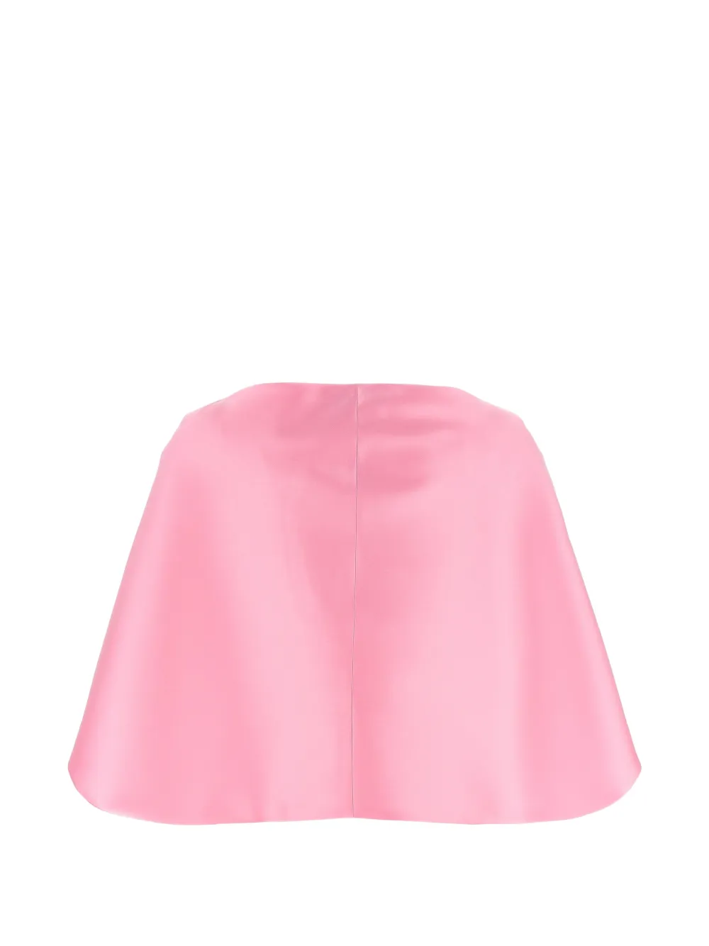 Alberta Ferretti Silk-blend Structured Cape In Pink
