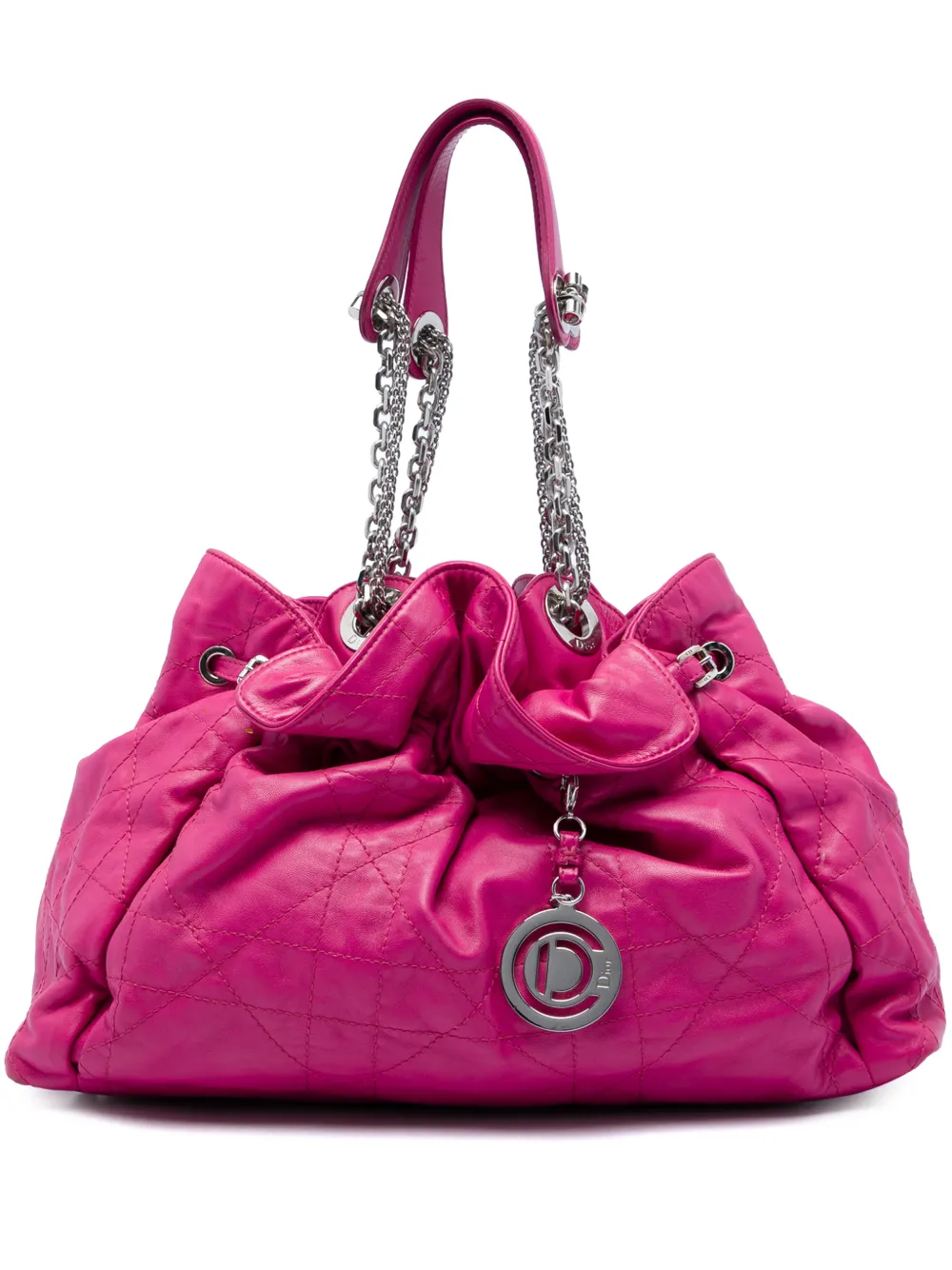 Christian Dior Pre-Owned 2009 Lambskin Cannage Le Trente tote bag - Pink