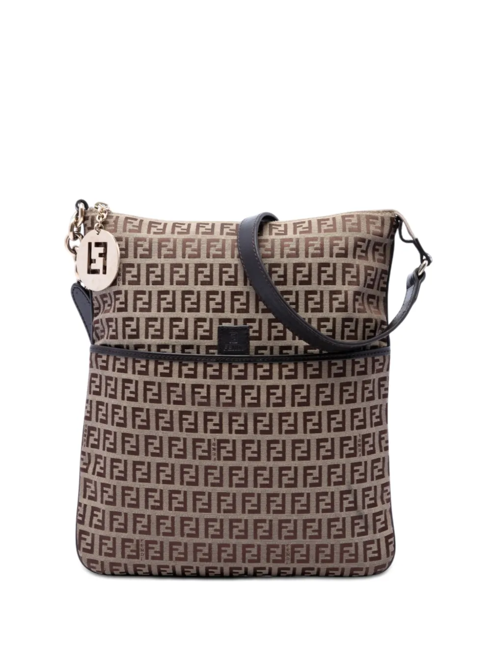 Fendi Pre-Owned 2000-2010 Zucchino Canvas crossbody bag - Neutrals