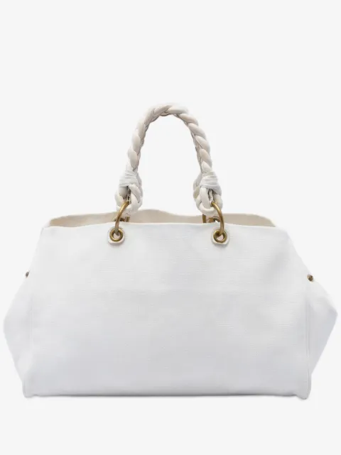 Bottega Veneta Pre-Owned sac à main en toile tressée (2012-2026)