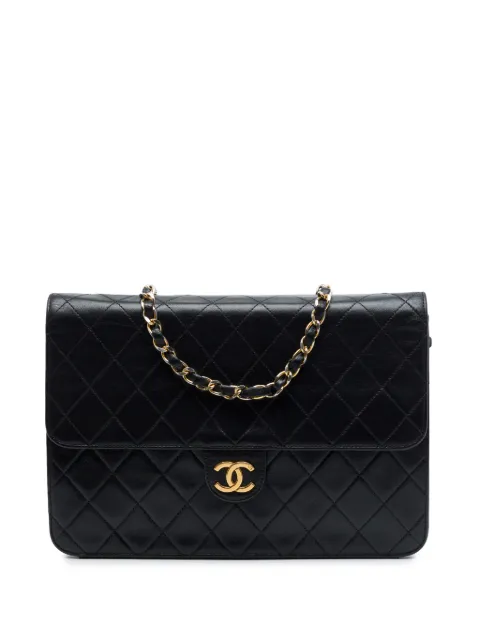 CHANEL Pre-Owned 1994-1996 Medium CC Quilted Lambskin Single Flap shoulder bag
