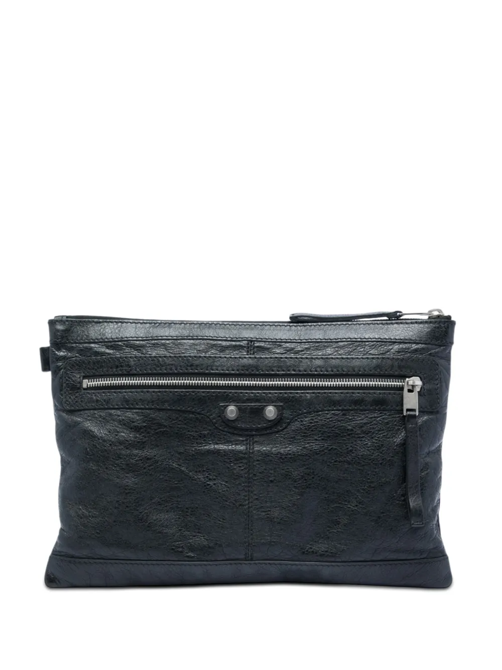 Balenciaga Pre-Owned 2014 Motocross Classic Clip M Clutch - Schwarz