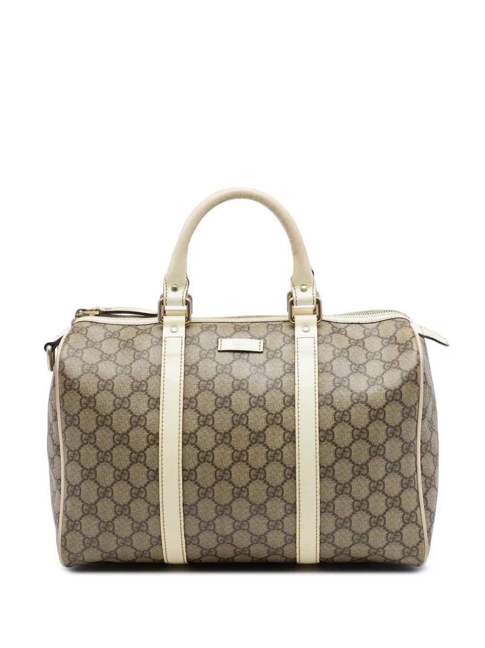 Gucci Pre-Owned Borsa Joy Boston media in tessuto GG Supreme 2016-2026 - Bianco