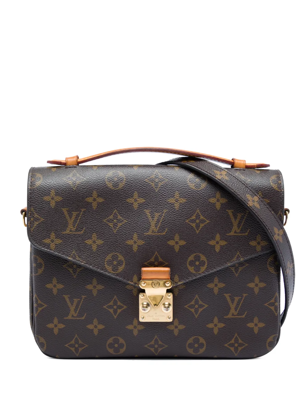 Louis Vuitton Pre-Owned Borsa a tracolla Pochette Metis con monogramma 2016 - Marrone