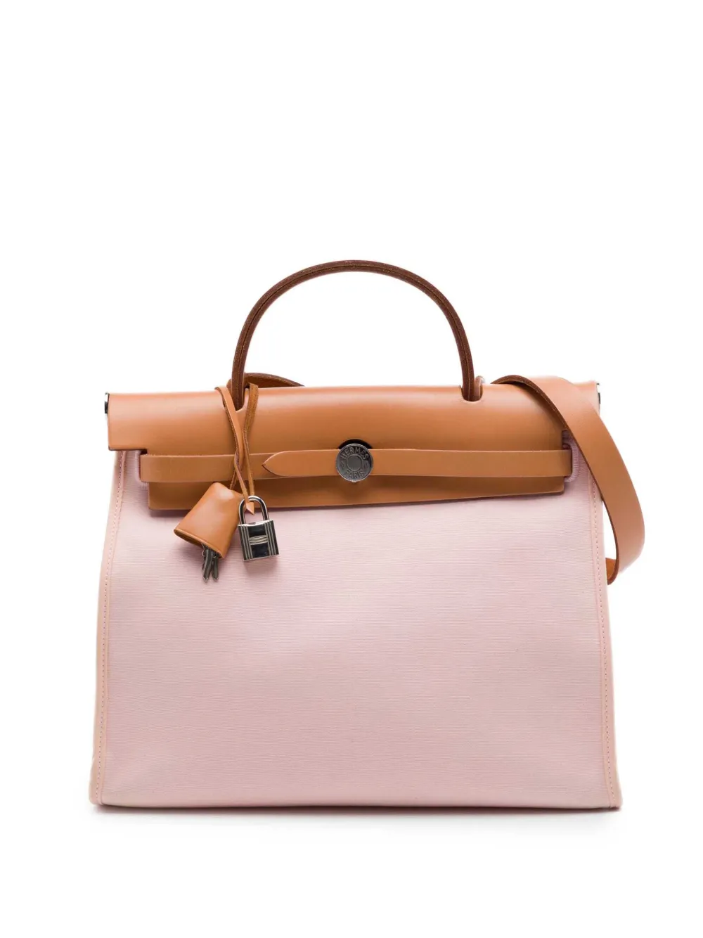 Hermès Pre-Owned 2015 Toile Herbag Zip 31 satchel - Pink