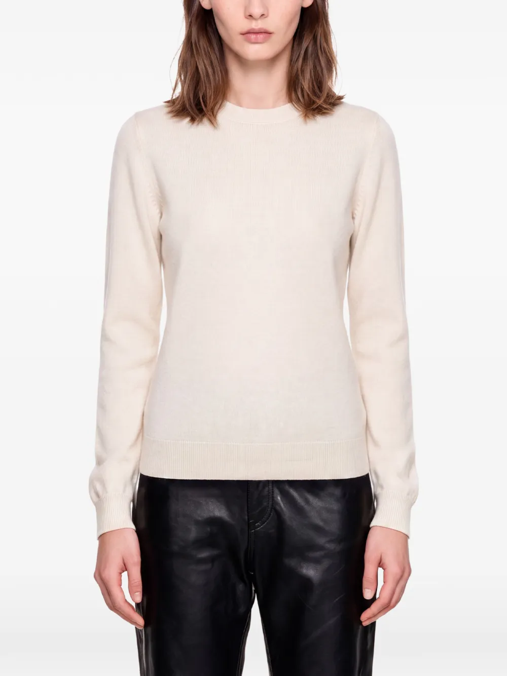 Brunello Cucinelli Trui met ronde hals Beige