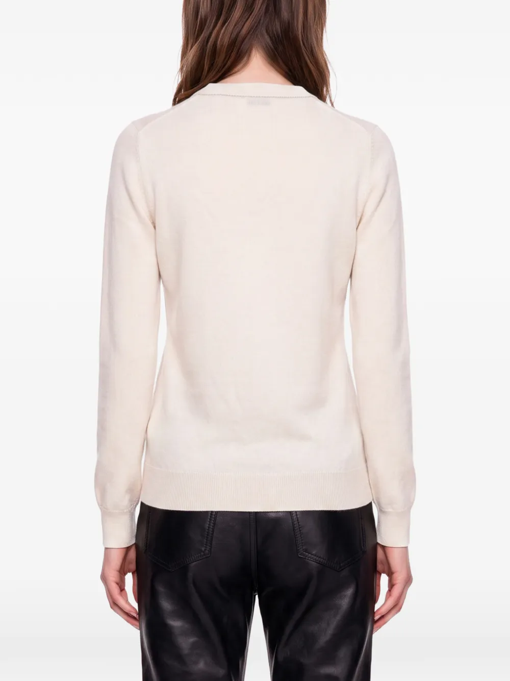 Brunello Cucinelli Trui met ronde hals Beige