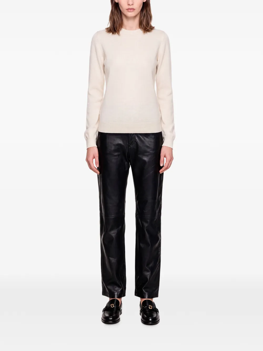 Brunello Cucinelli Trui met ronde hals Beige
