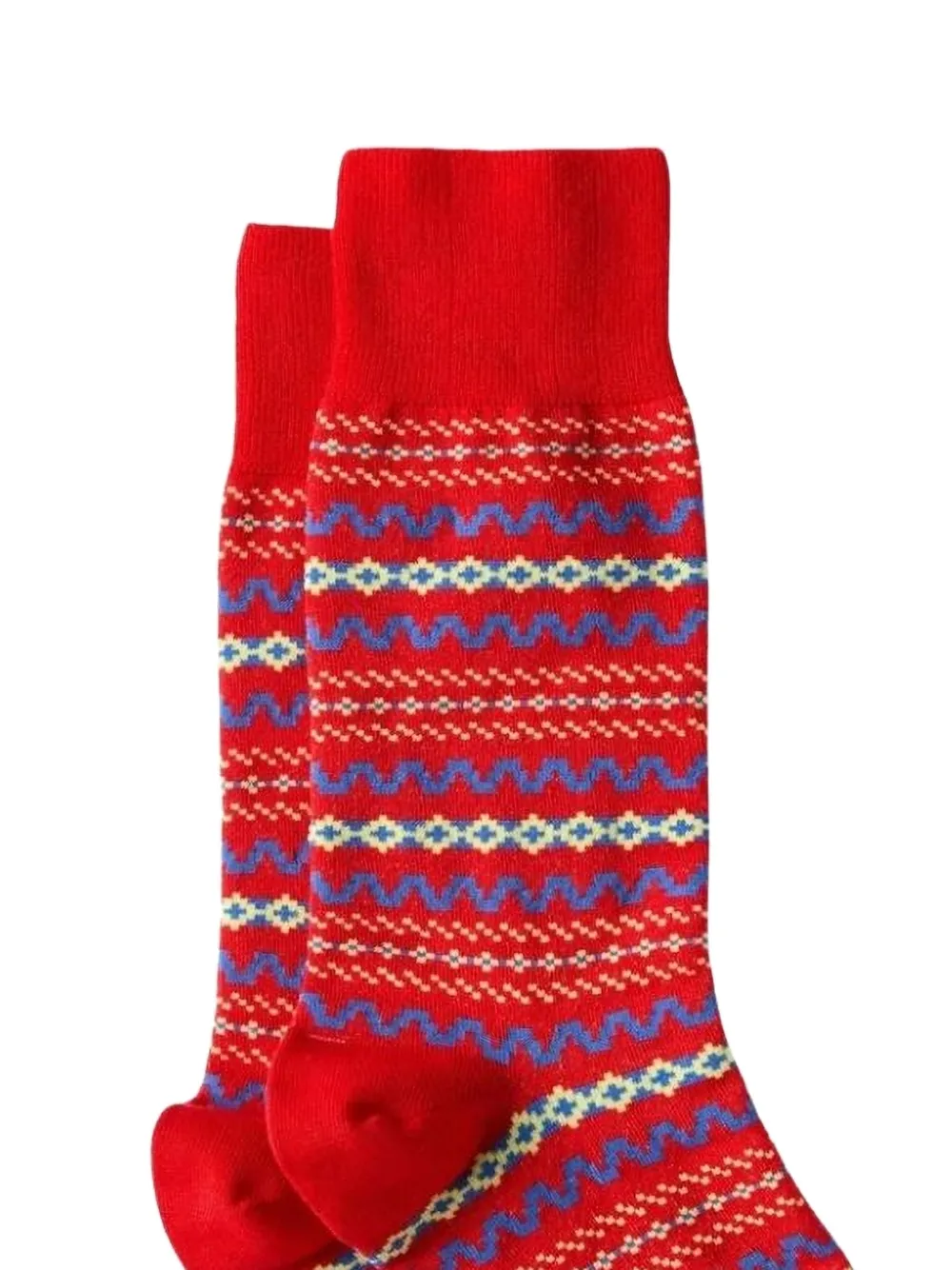 JW Anderson Fair Isle gebreide sokken Rood