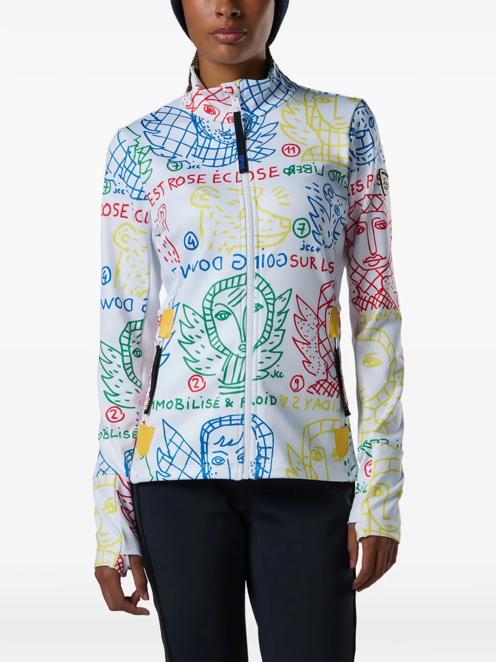 Rossignol JCC Sportjacke mit Kritzel-Print - Weiß