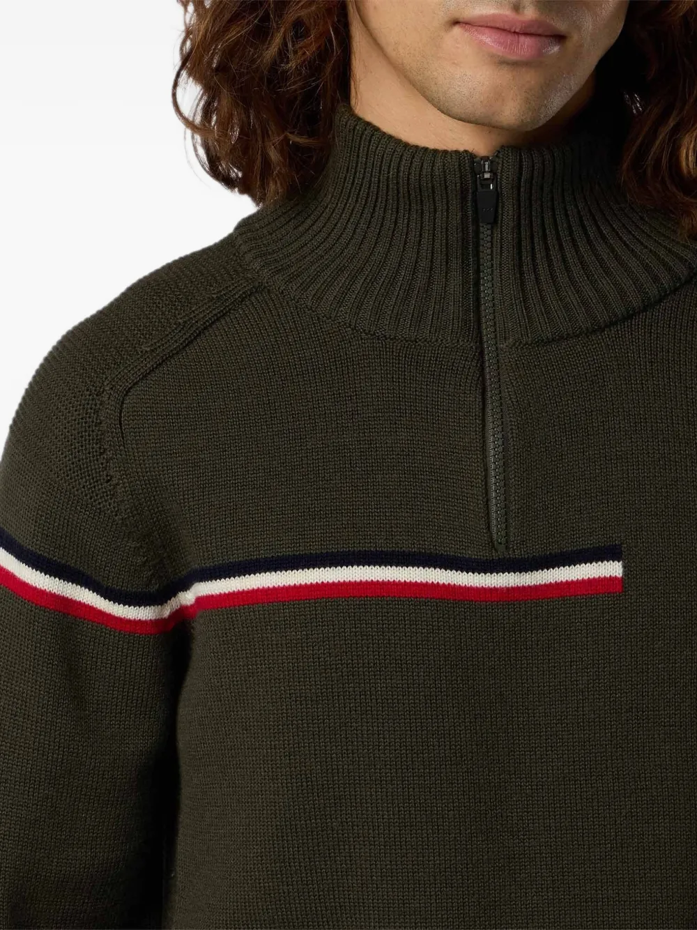 Rossignol half-zip wool sweater Groen