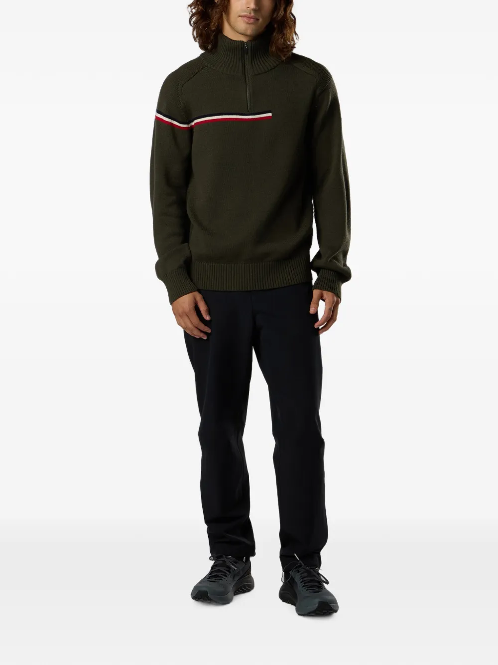 Rossignol half-zip wool sweater Groen