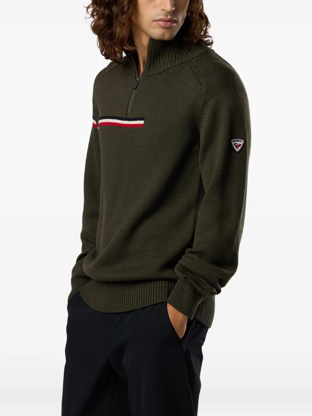 Rossignol half-zip wool sweater Groen