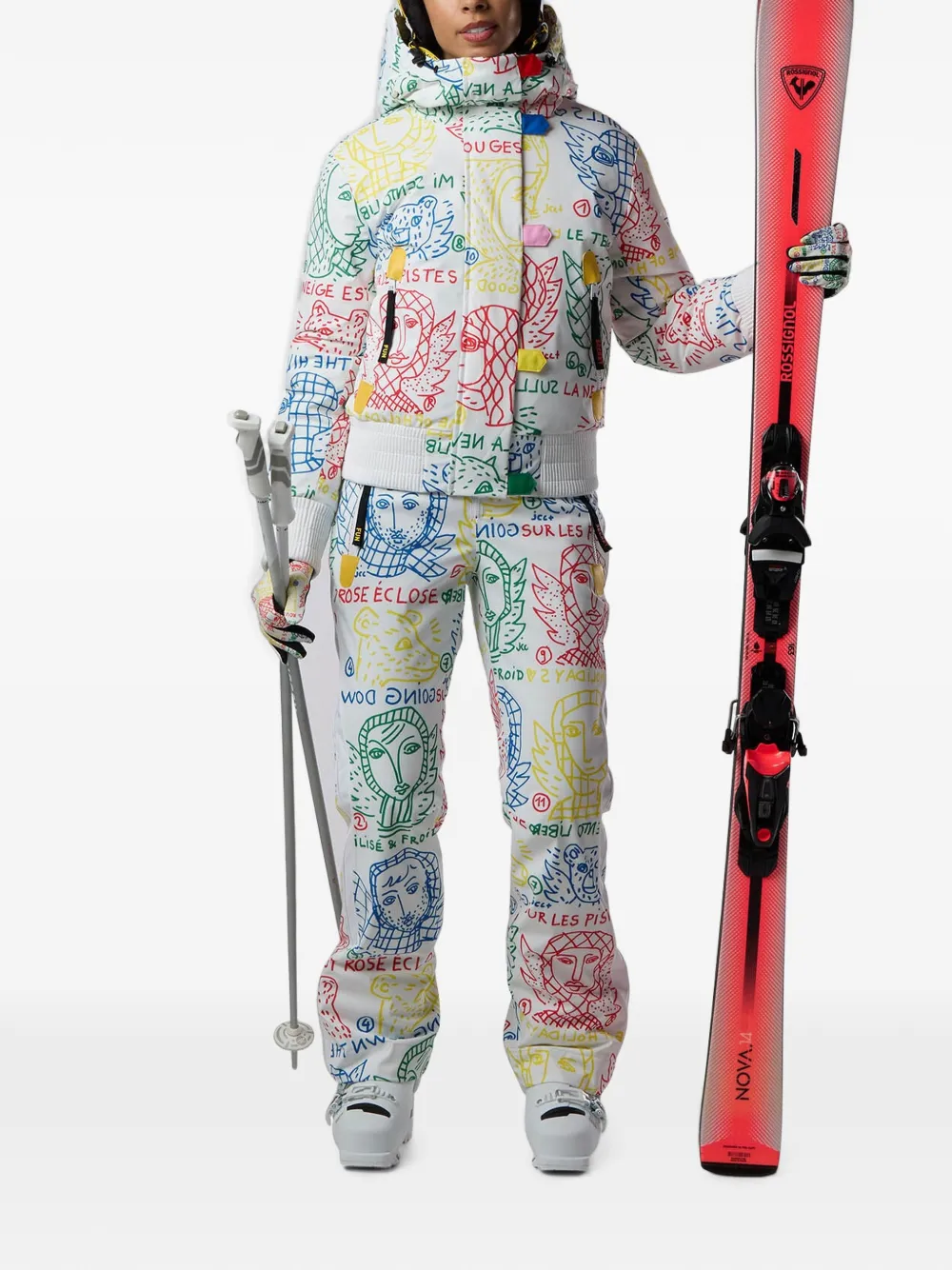 Rossignol JCC ski-bomberjack Wit