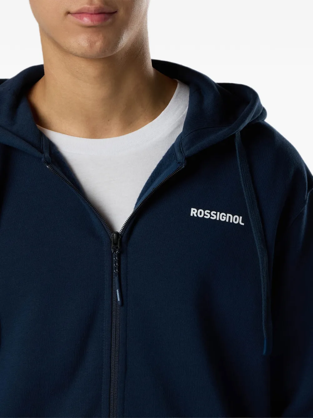 Rossignol Hoodie met logoprint en rits Blauw