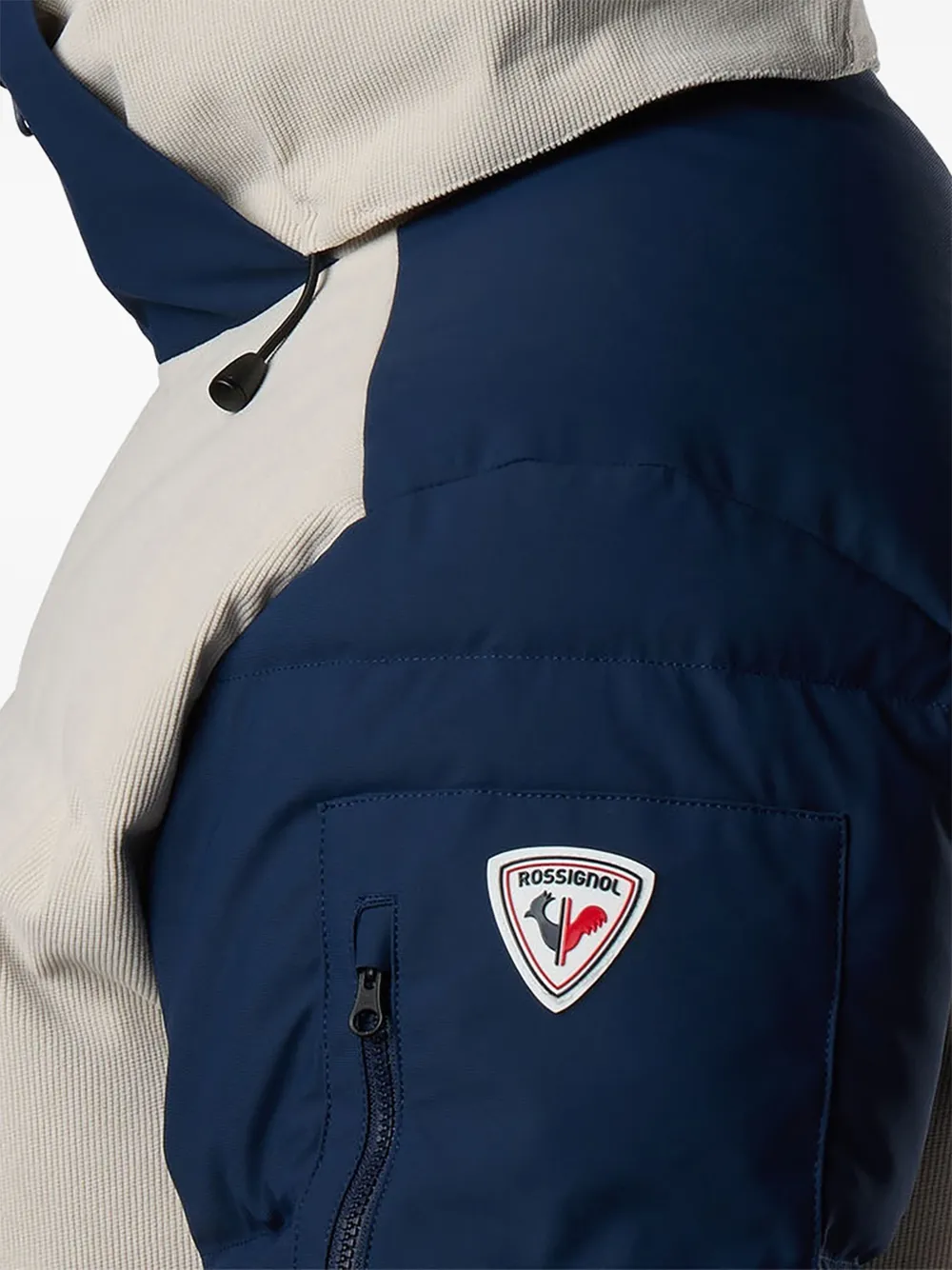 Rossignol Resort ribfluwelen donsbomber-ski-jack Beige