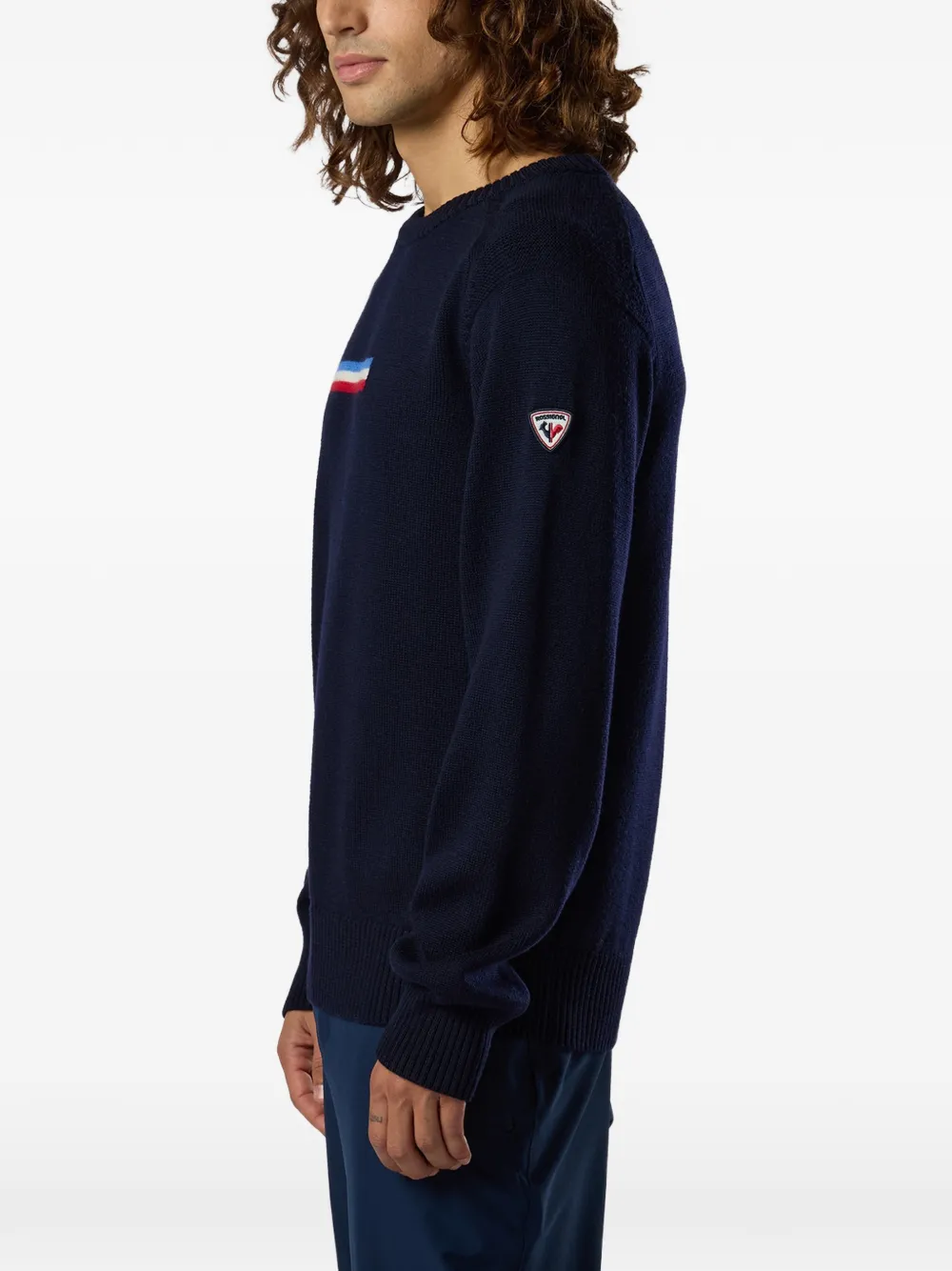 Rossignol Odysseus gestreepte trui Blauw