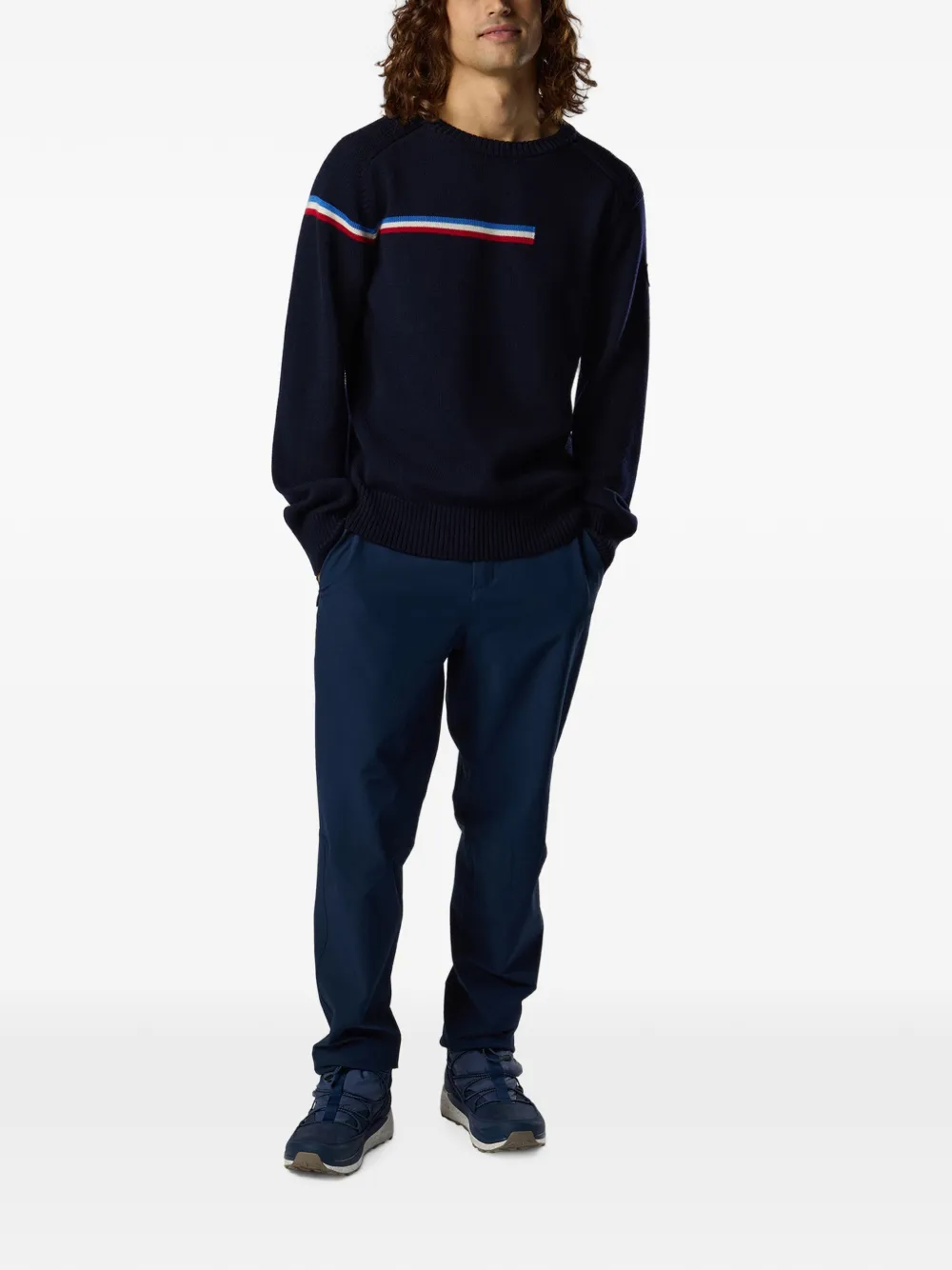 Rossignol Odysseus gestreepte trui Blauw