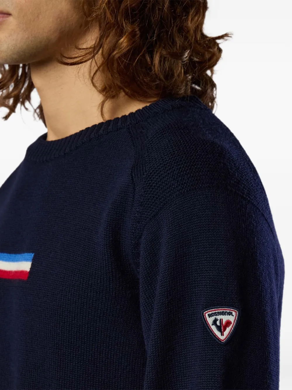 Rossignol Odysseus gestreepte trui Blauw