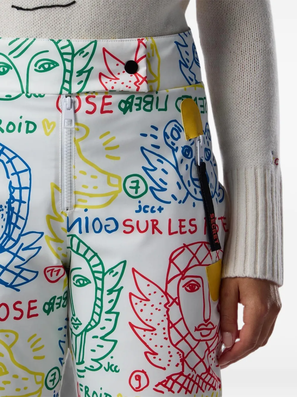 Rossignol JCC skibroek met grafische print Wit