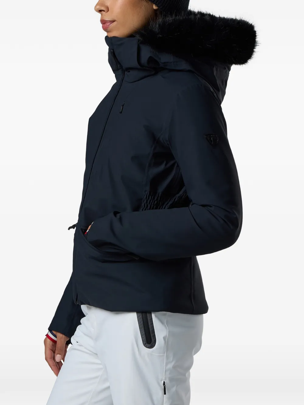 Rossignol Snowdazzle ski-jack met afwerking van imitatiebont Blauw