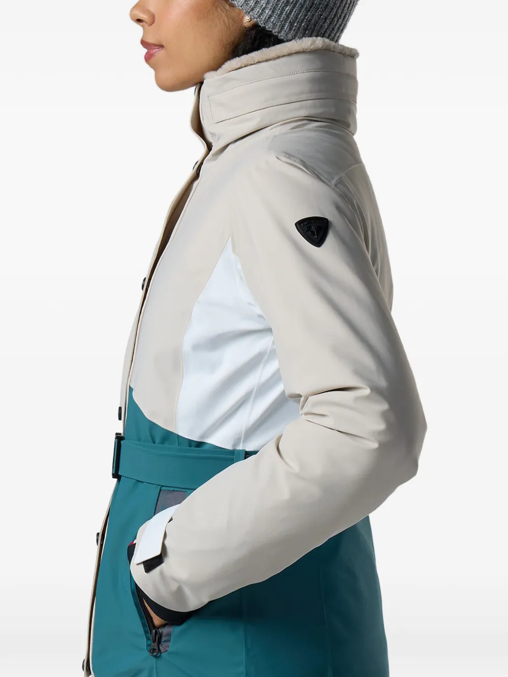 Rossignol Snowdazzle ski-jack met ceintuur Beige