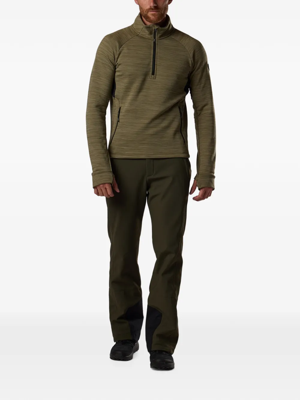 Rossignol Premium fleece tas met halve rits Groen