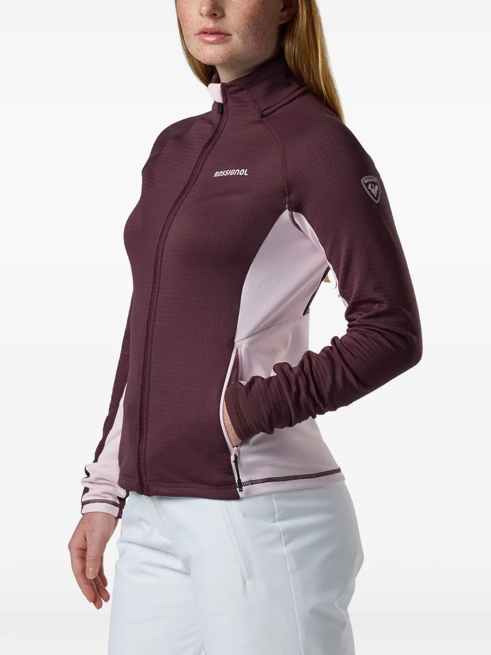 Rossignol Blackside fleece jack met rits Paars