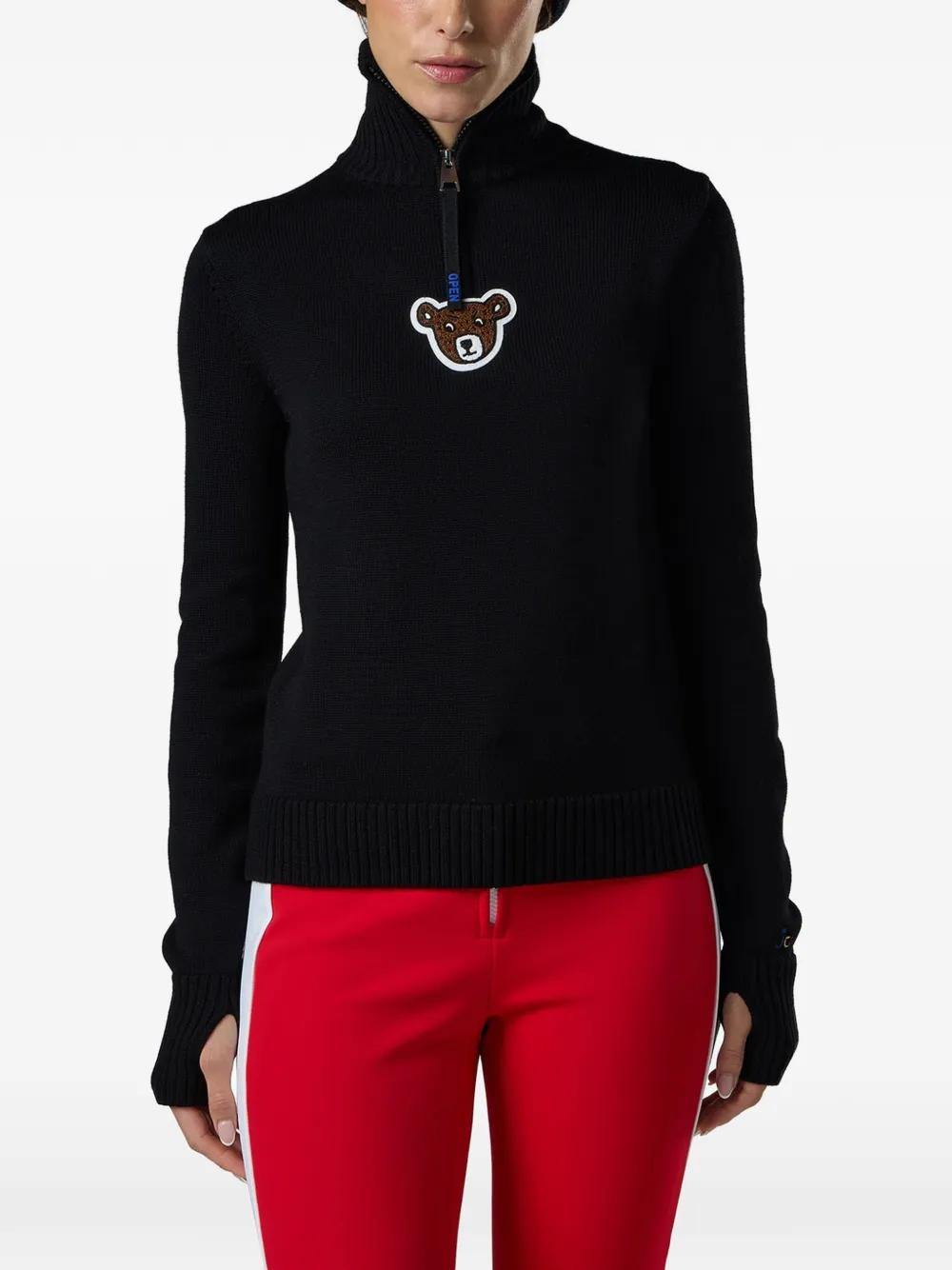 Rossignol Jcc Teddy Quarter-zip Sweater In Black