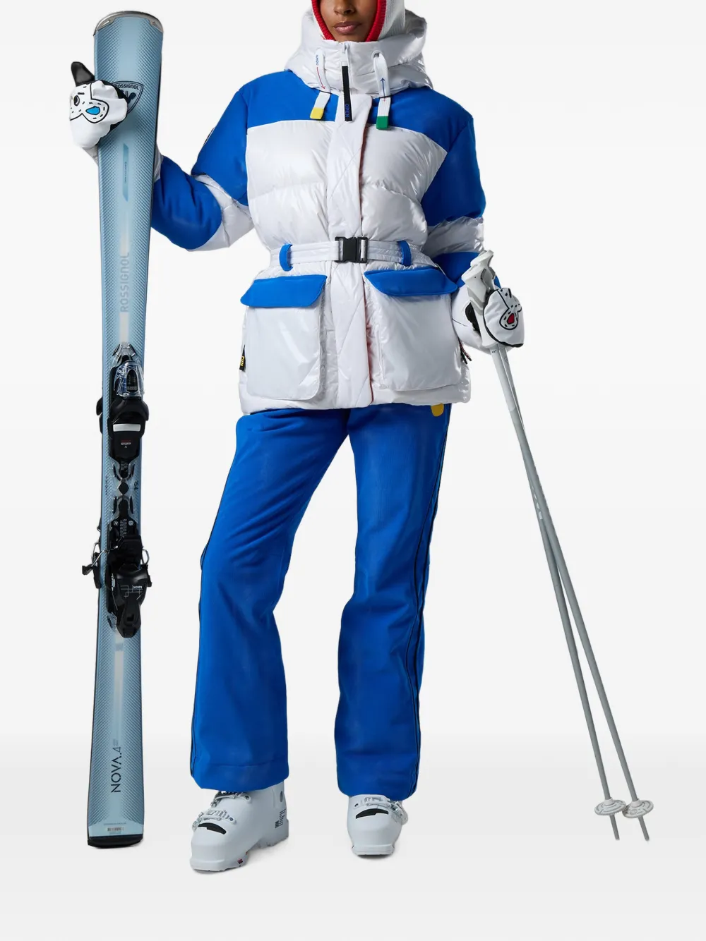 Rossignol JCC ribfluwelen donsjack Wit