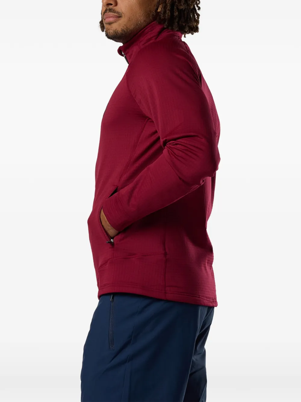Rossignol Blackside fleece jack met rits Rood