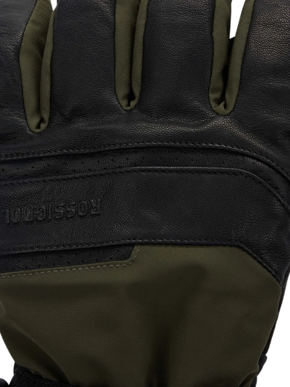 Rossignol R-Shell Dry skihandschoenen van een leermix Groen