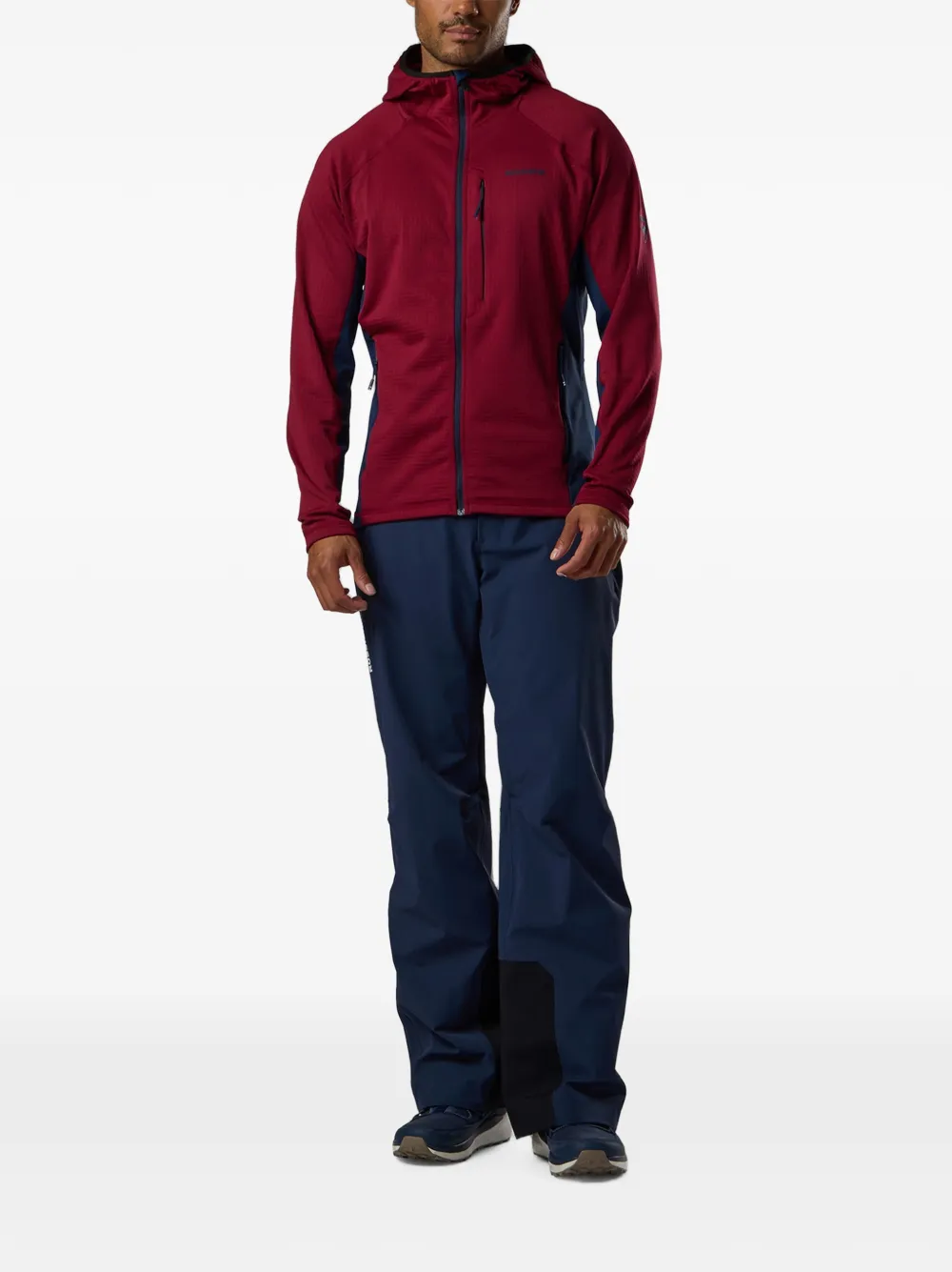 Rossignol Blackside fleece hoodie met volledige rits Rood