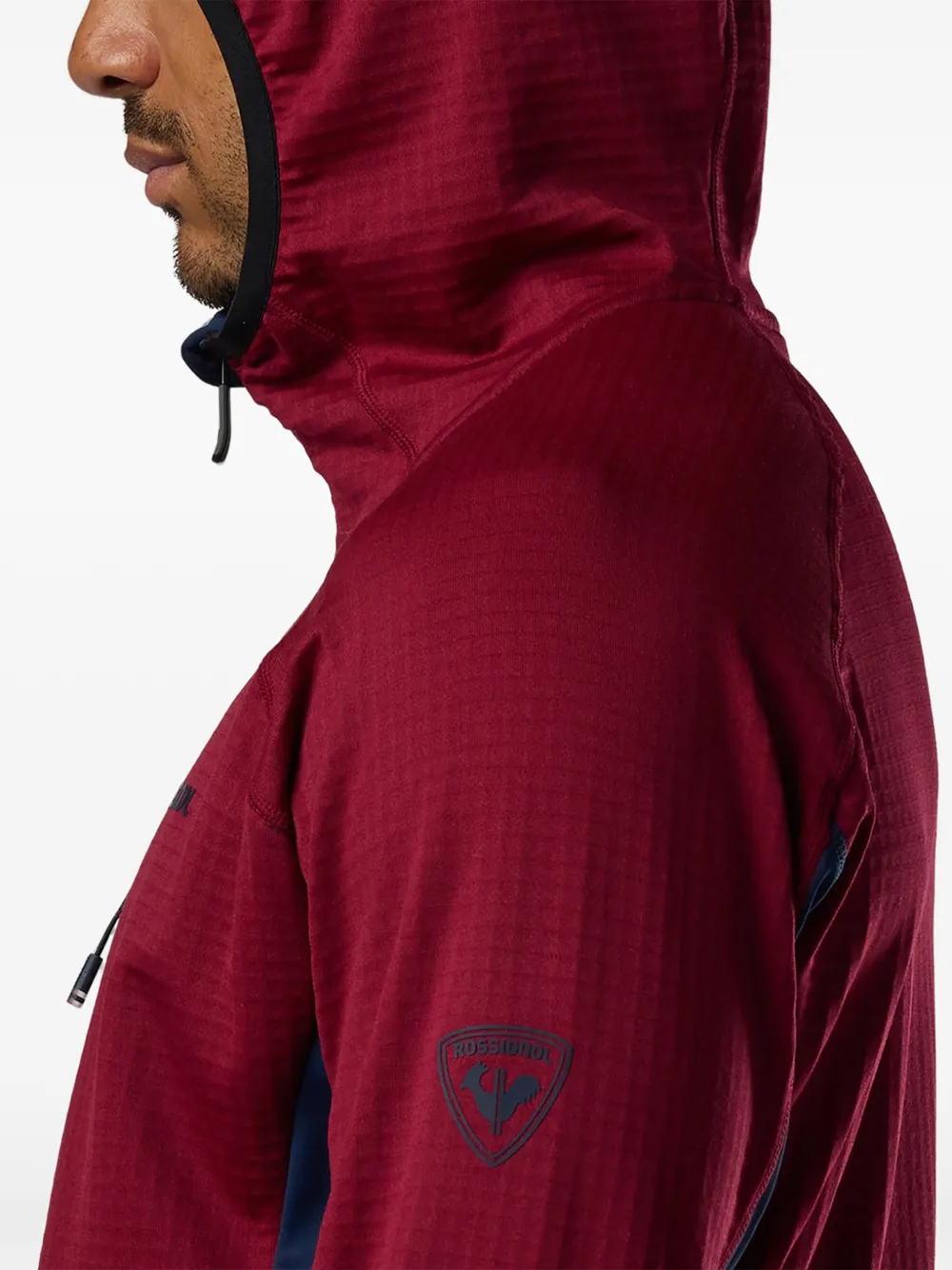 Rossignol Blackside fleece hoodie met volledige rits Rood
