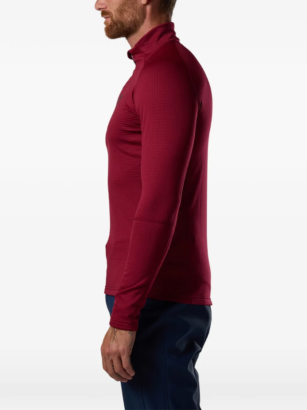 Rossignol Blackside fleece trui met halve rits Rood