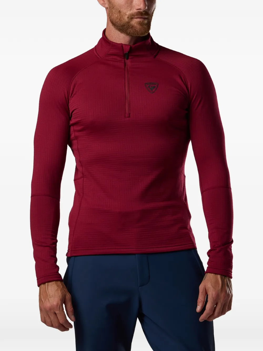 Rossignol Blackside fleece trui met halve rits Rood