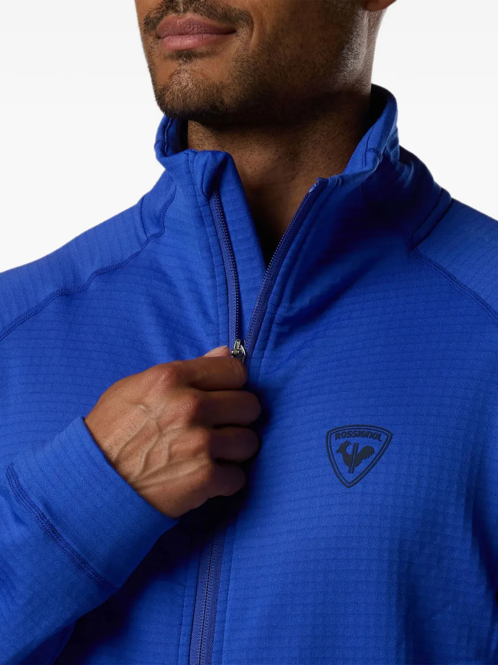Rossignol Blackside fleece jack met volledige rits Blauw