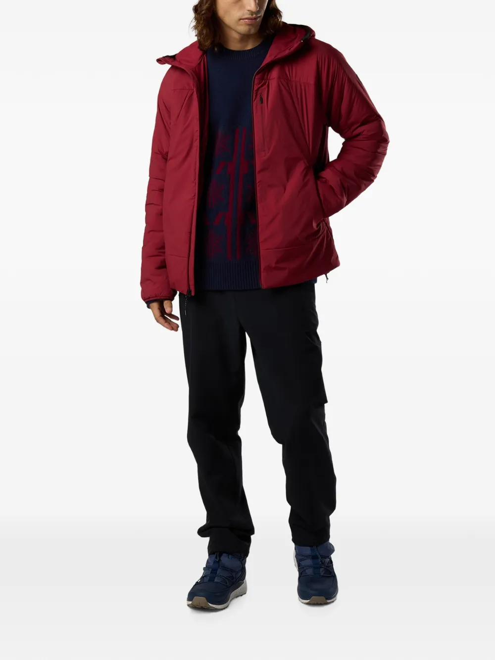 Rossignol Opside jack met capuchon Rood