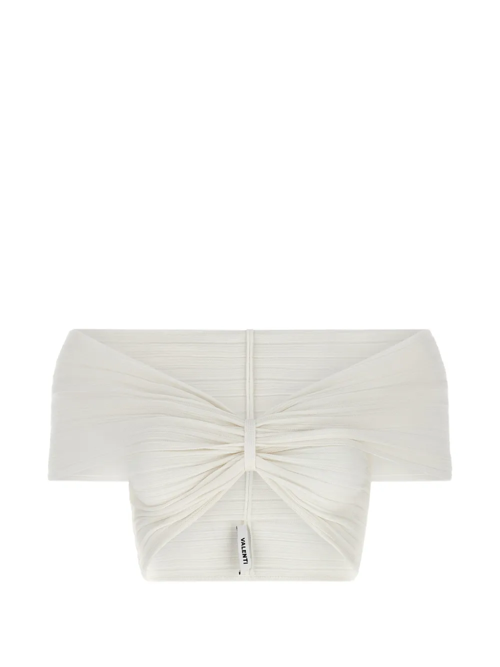 Antonino Valenti Ilenia off-the-shoulder ribbed top - Bianco