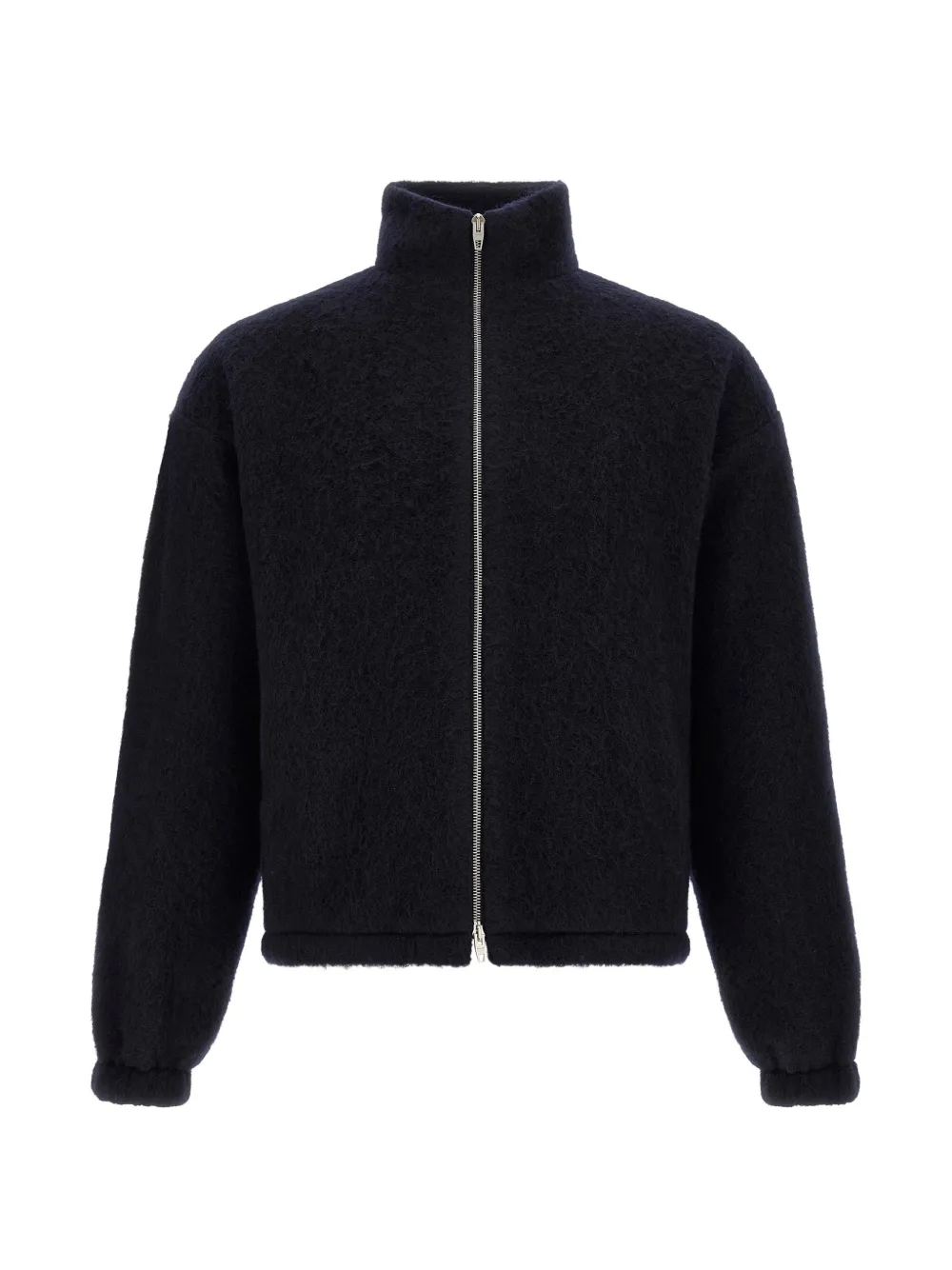 Jil Sander textured-knit zip-up cardigan - Blu