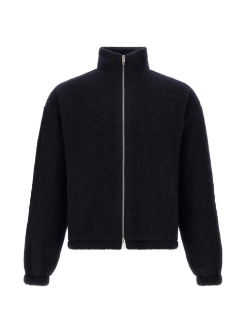 Jil Sander textured-knit zip-up cardigan