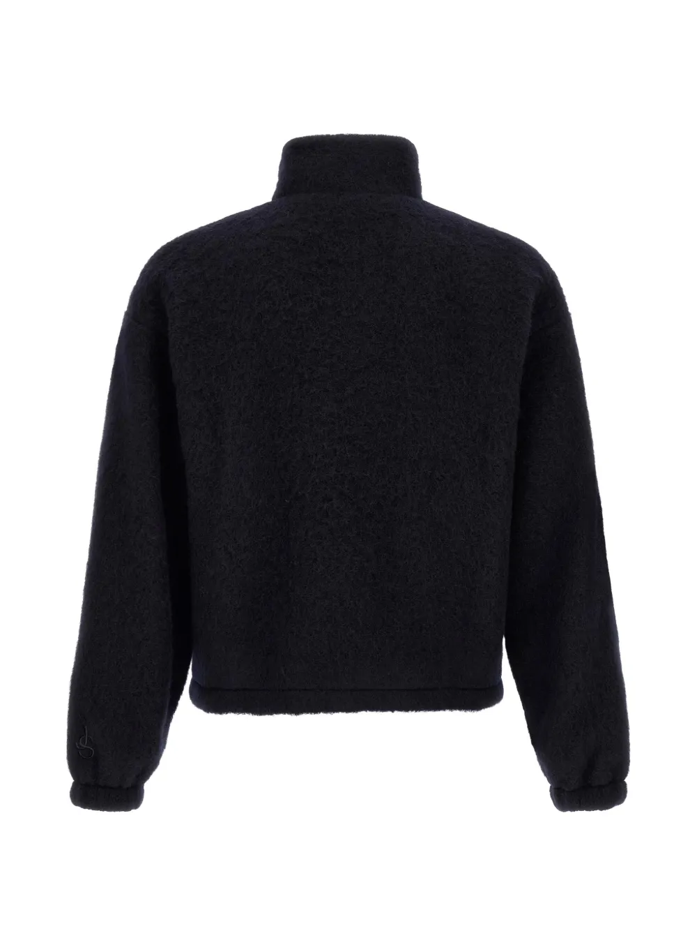 Jil Sander Vest met textuur en rits Blauw