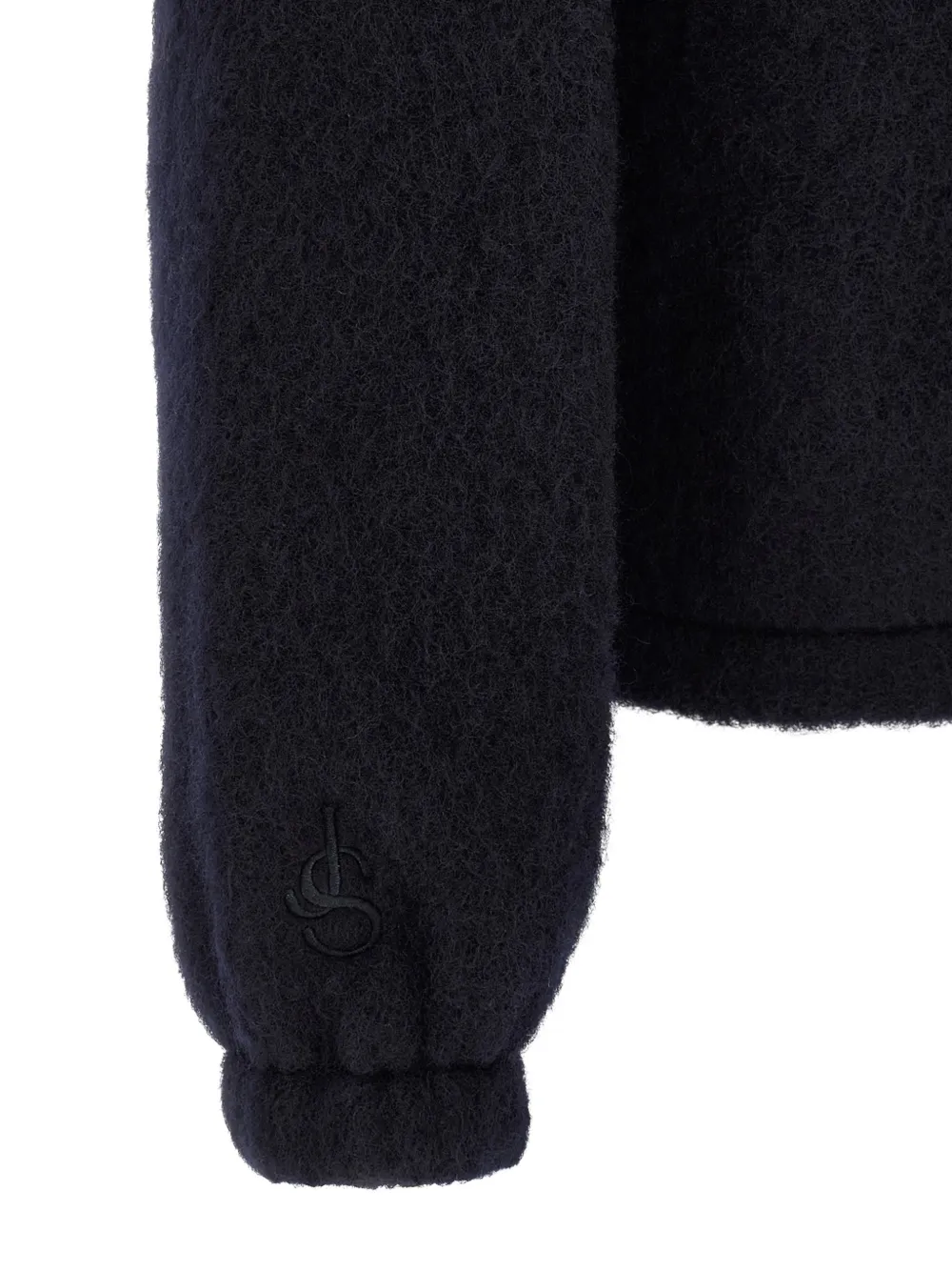 Jil Sander Vest met textuur en rits Blauw
